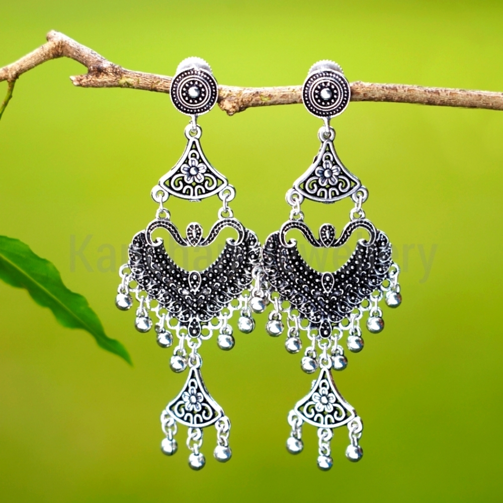Oxidized Earrings